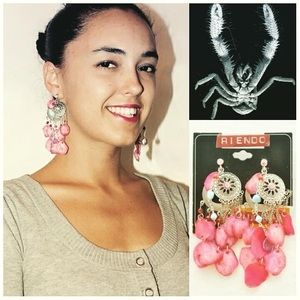 Cluster dangle earrings yeticrab inspired